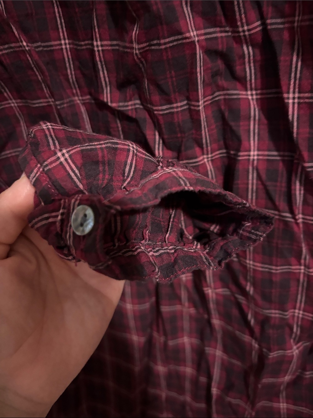Rails Burgundy Plaid Button-Front Shirt - Picture 6 of 6